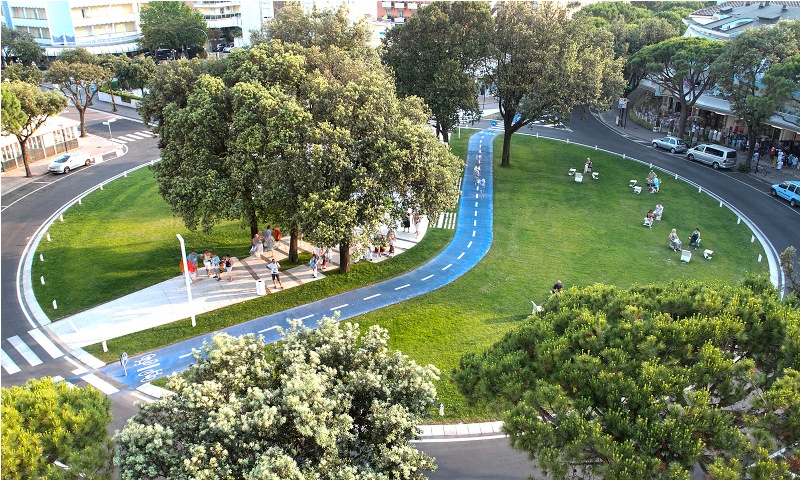 Cảnh quan Piazza Nember tái sinh từ “không gian  chết”
