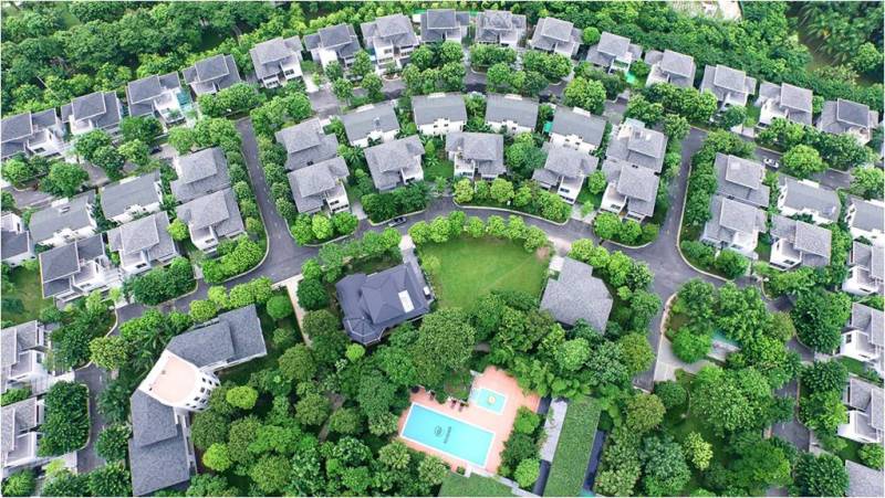 Sân vườn biệt thự tại các khu đô thị mới