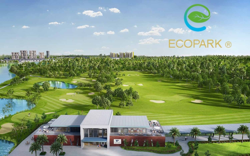 Thi công vườn đứng tại sân golf Ecopark