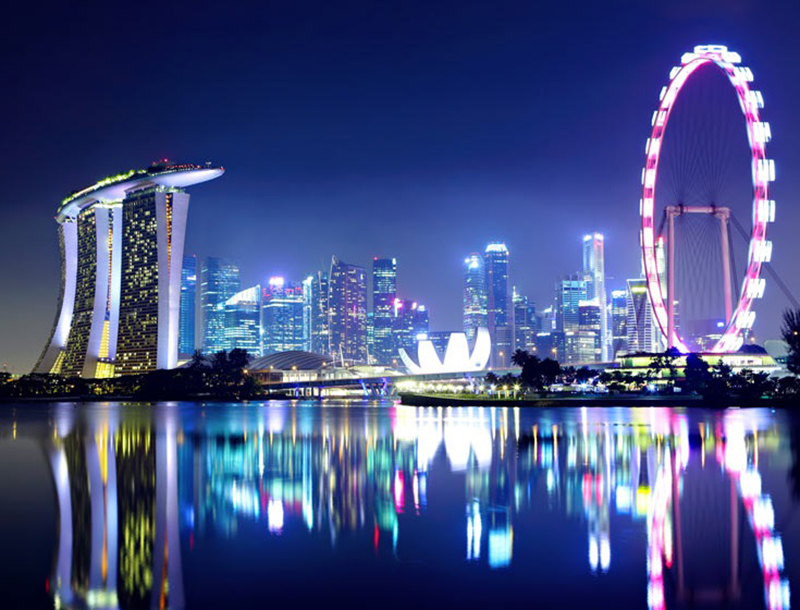 Vườn trên mái khách sạn Marina Bay Sands Singapore