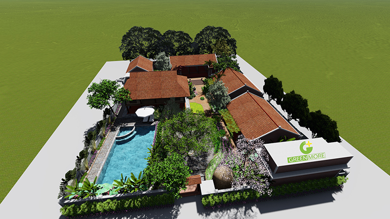 Thiết kế cảnh quan resort đầm Vân Long Ninh Bình