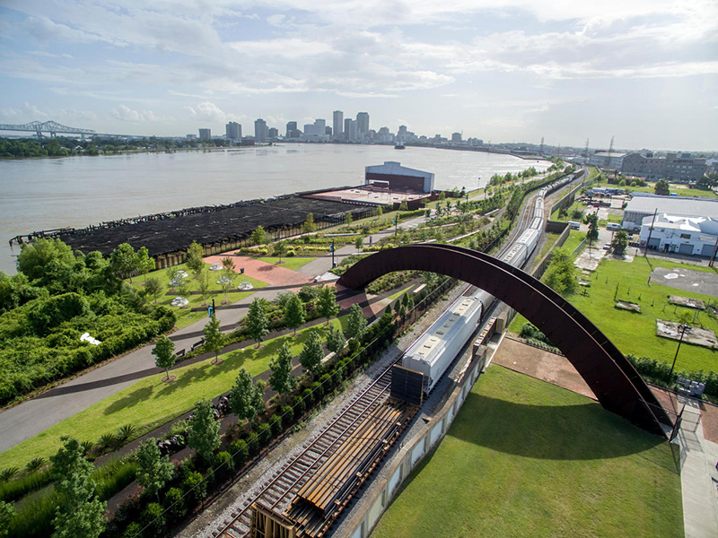 Cảnh quan công viên Crescent – New Orleans Pháp
