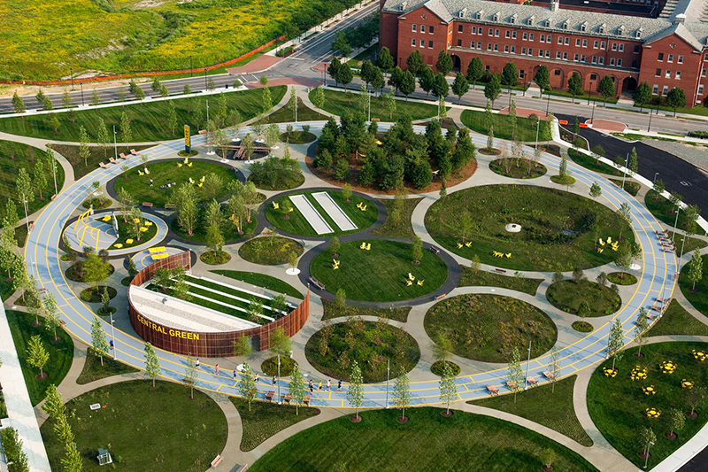 Thiết kế cảnh quan công viên Navy Yard ở Philadelphia Mỹ