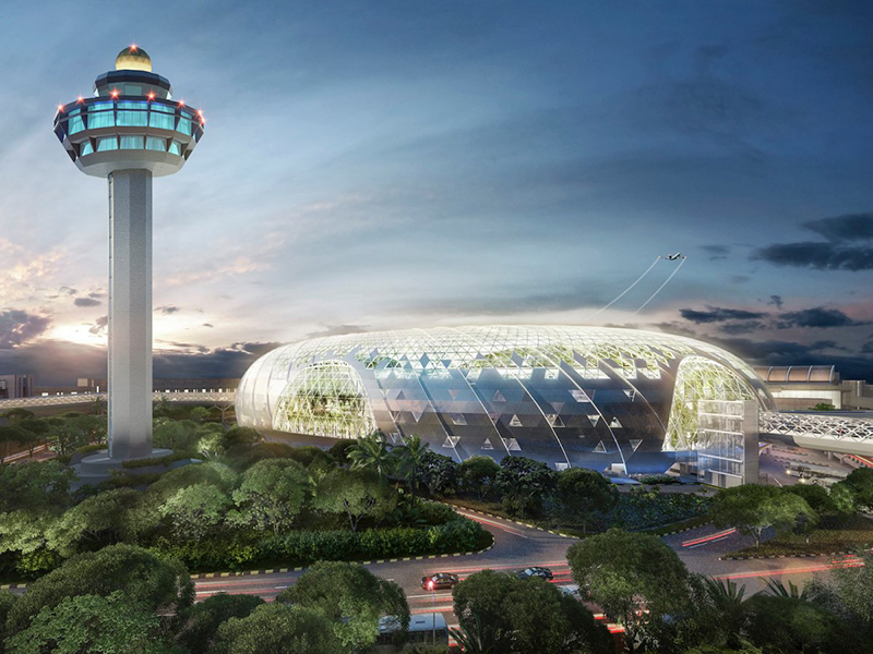 Cảnh quan sân bay quốc tế Changi – Singapore