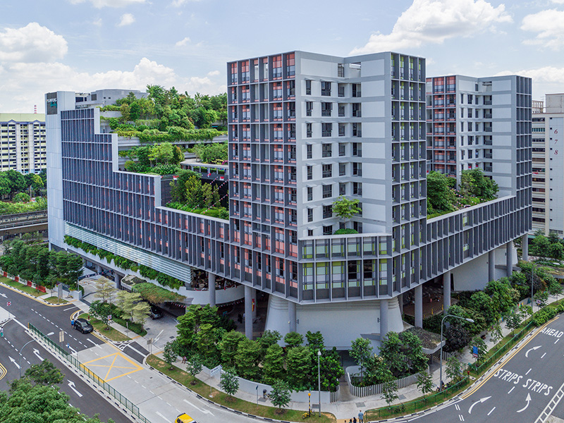 Công trình xanh tòa nhà Kampung Admiralty Singapore