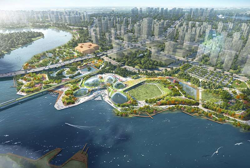 Cảnh quan thành phố sinh thái Sino – Singapore
