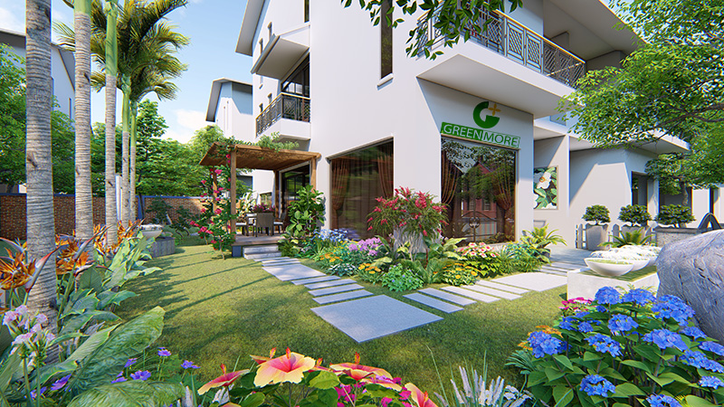 Thiết kế sân vườn anh Bình khu đô thị Ecopark