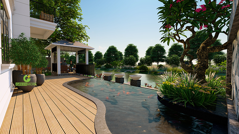 Thiết kế sân vườn khu đô thị Vinhomes The Harmony
