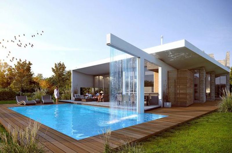 10+ Mẫu thác nước sân vườn đẹp cực ấn tượng