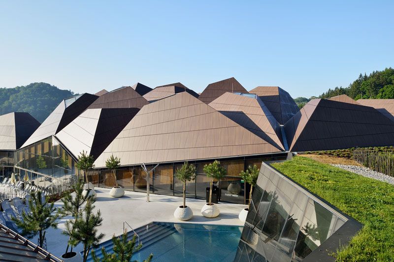 Cảnh quan độc đáo trung tâm chăm sóc sức khỏe Termalija Family