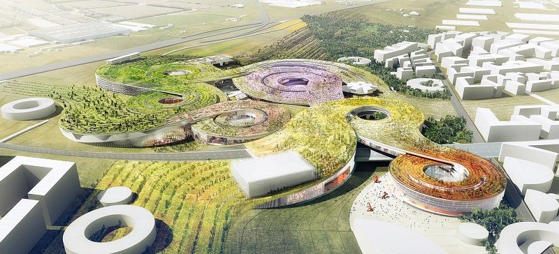 Kiến trúc và cảnh quan Europa City của Manuelle Gautrand