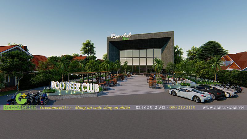 Thiết kế sân vườn nhà hàng ROO Beer Club – Phú Quốc