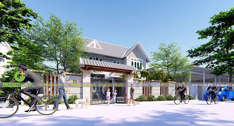 Thiết kế thi công biệt thự cô Liên – Phúc Thọ