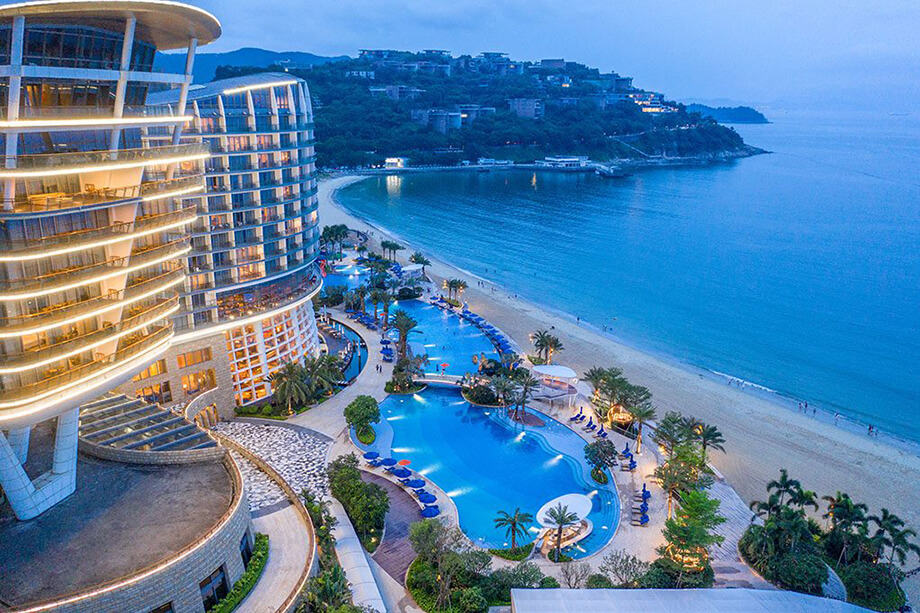 Cảnh quan khu nghỉ dưỡng Sheraton Dameisha ấn tượng hơn sau bão