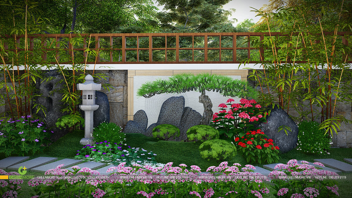 Thiết kế sân vườn biệt thự Vinhomes Riverside
