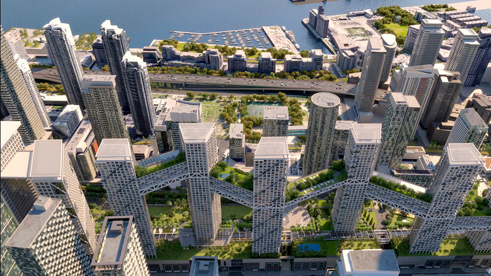 Safdie Architects thiết kế phát triển hỗn hợp đô thị tại Toronto