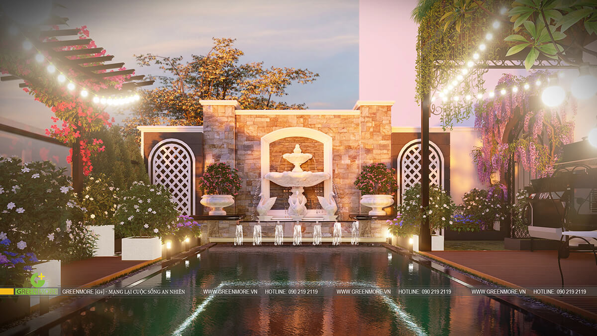 Thiết kế vườn căn Penthouse – Mr Đức, Cầu Giấy