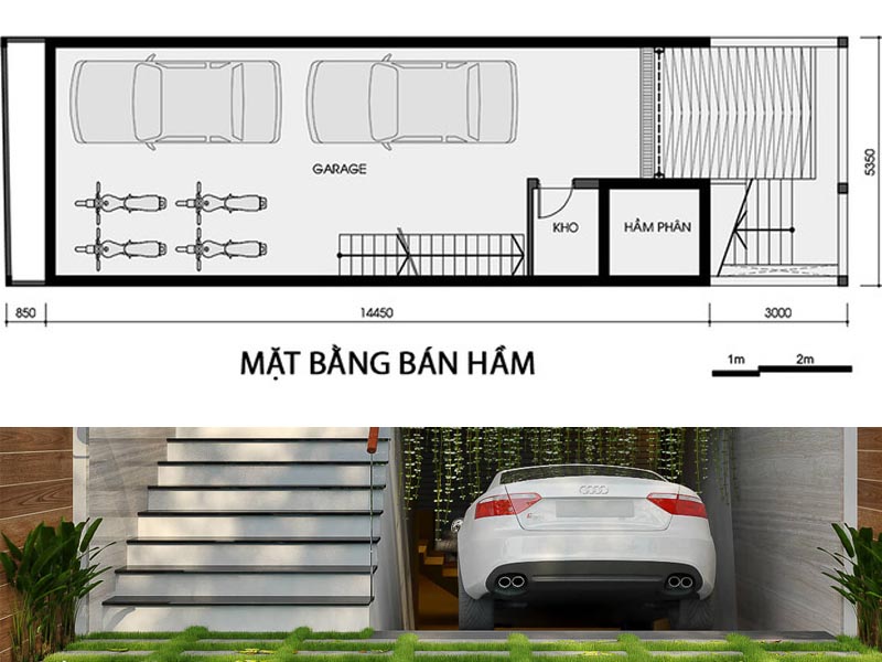 Thiết kế gara ô tô, những mẫu thiết kế do Greenmore lựa chọn